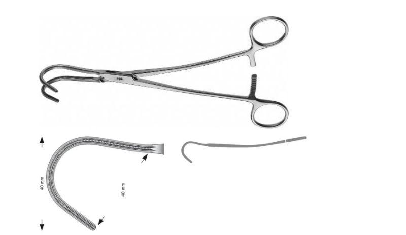 ВІЛІ АТРАВМАТ.ЗАТИСКАЧ ВИГНУТ. 225MM